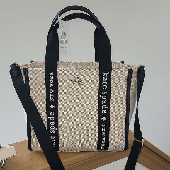 kate spade Handbags - Kate Spade Black and Tan Tote Bag